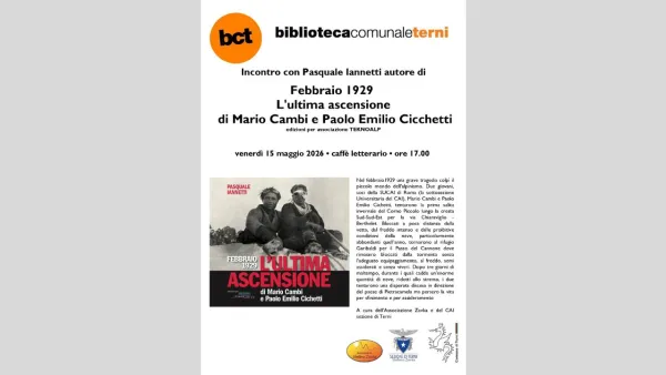 Febbraio 1929 – L'ultima ascensione di Mario Cambi e Paolo Emilio Cicchetti