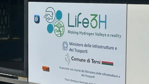 Terni all'avanguardia sull’idrogeno: in servizio due bus a zero emissioni 