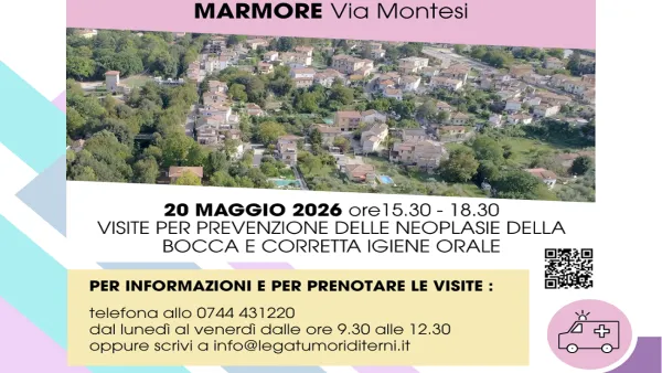Visite gratuite di prevenzione per le neoplasie della bocca
