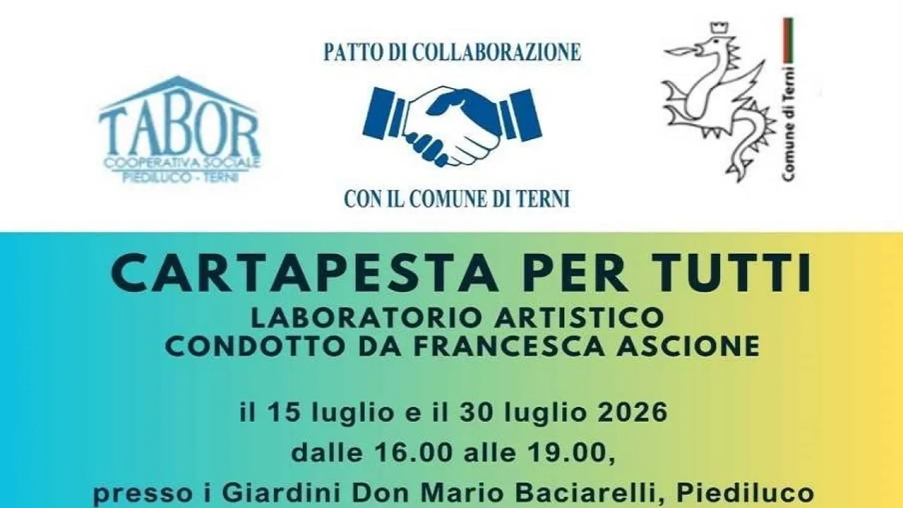Cartapesta pern tutti - Locandina laboratorio