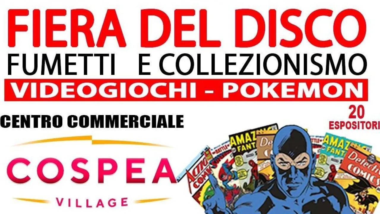 Fiera del disco e dei fumetti - locandina