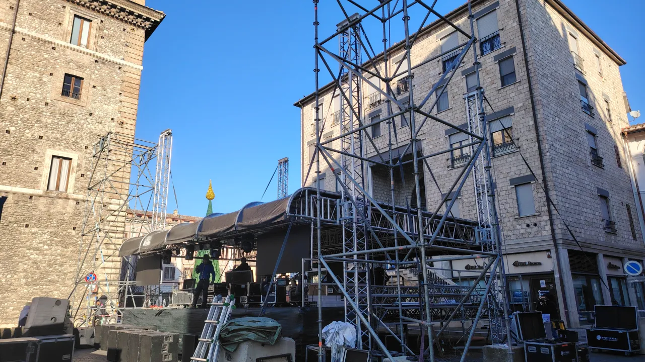 Palco piazza Mario Ridolfi