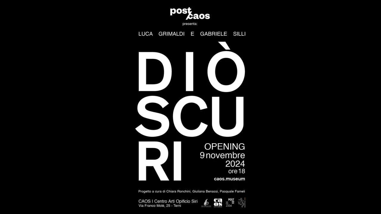 Locandina della mostra Diòscuri