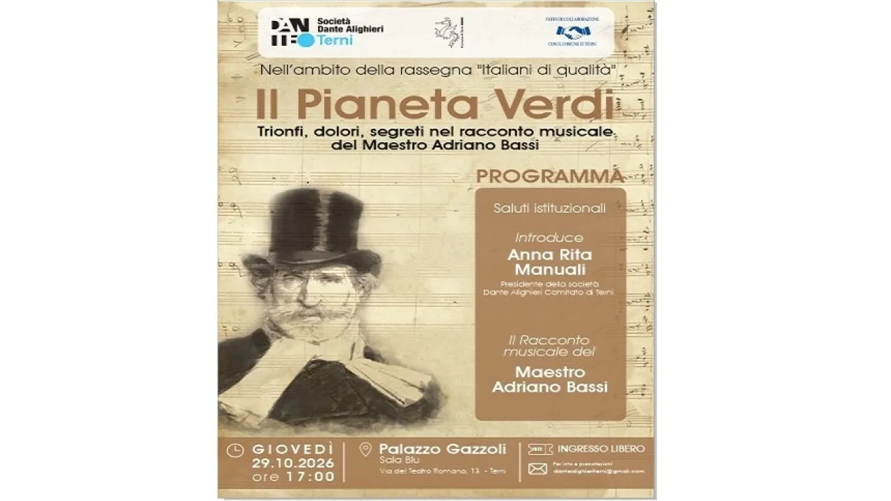 Il Pianeta Verdi - Locandina evento