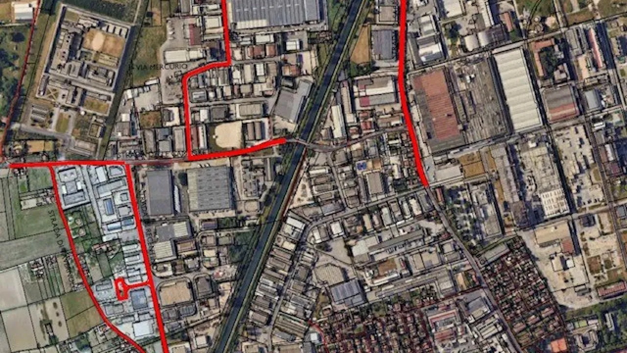 lavori in zona Sabbione