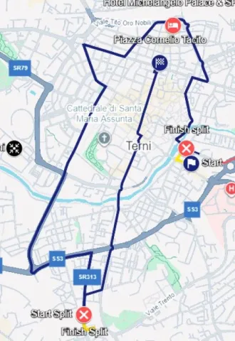 Percorso su mappa della fiaccola olimpica