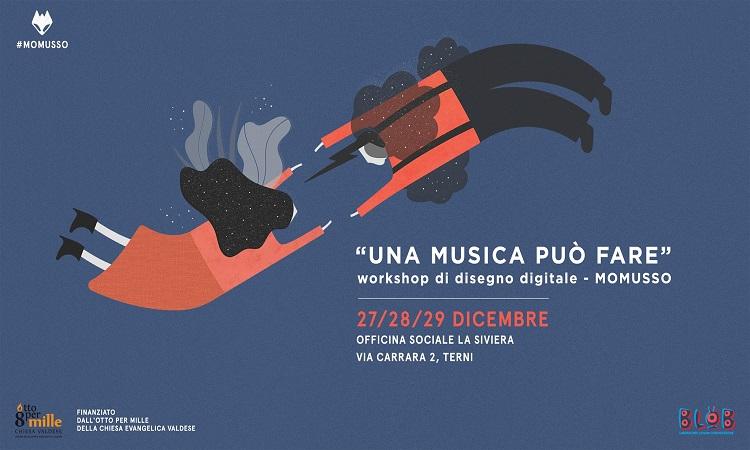 Una musica può fare: workshop di disegno digitale con Momusso