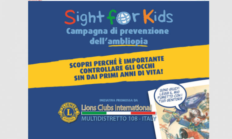 Prevenire l’ambliopia: campagna dei Lions in collaborazione con il Comune